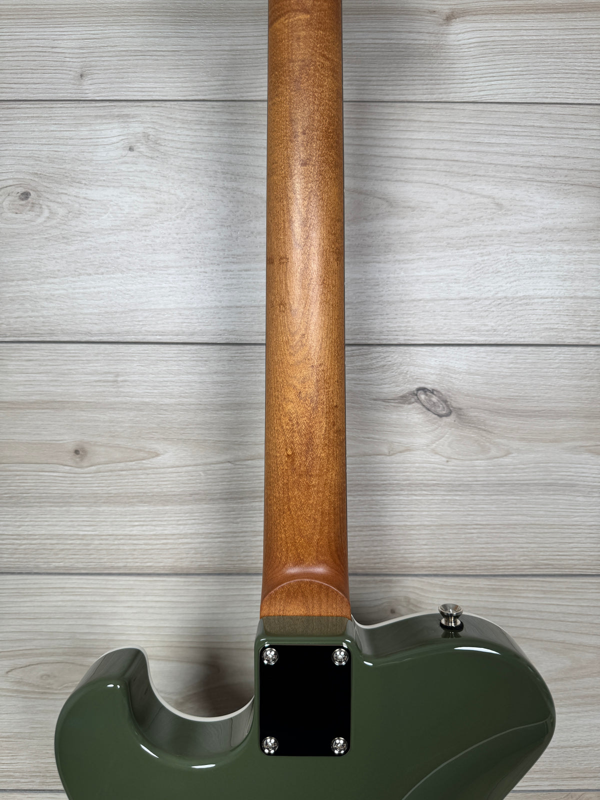 Veritas Custom Portlander Olive Drab with Tortoise Pickguard, Matching Headstock, Bigsby, Binding