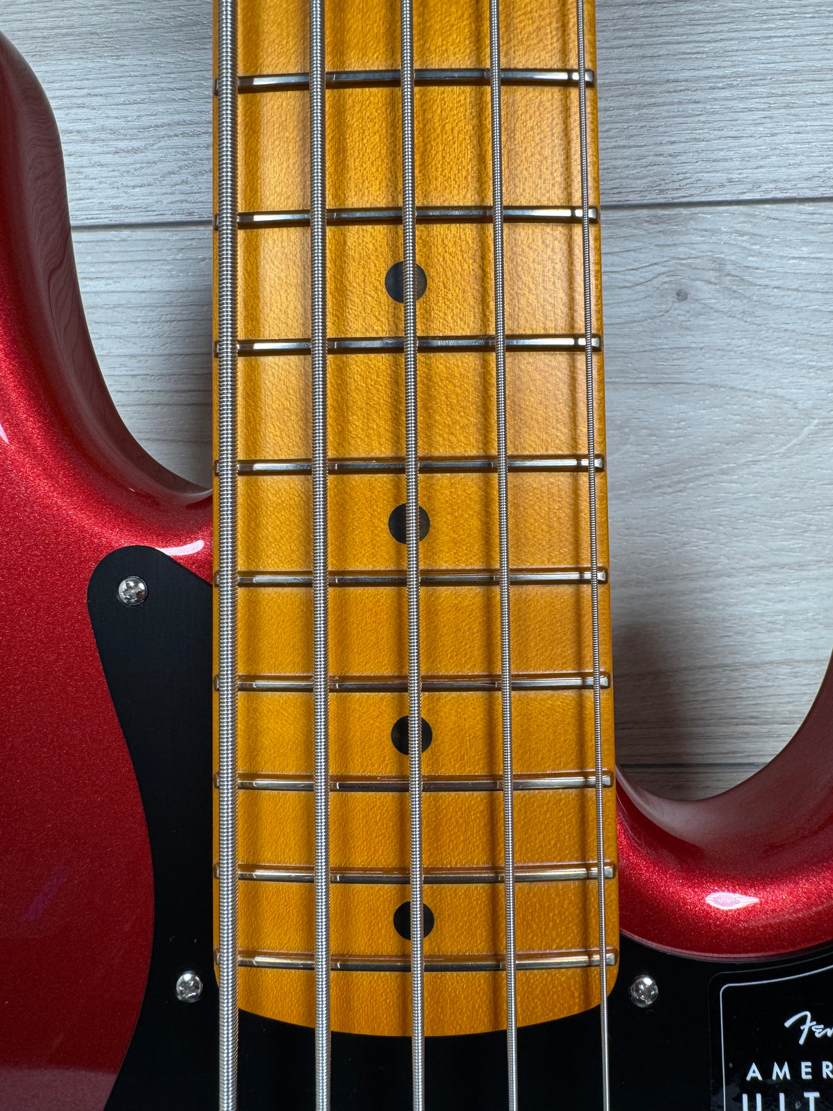 Fender American Ultra II Jazz Bass V 5 strings Bass, Sinister Red - #4640