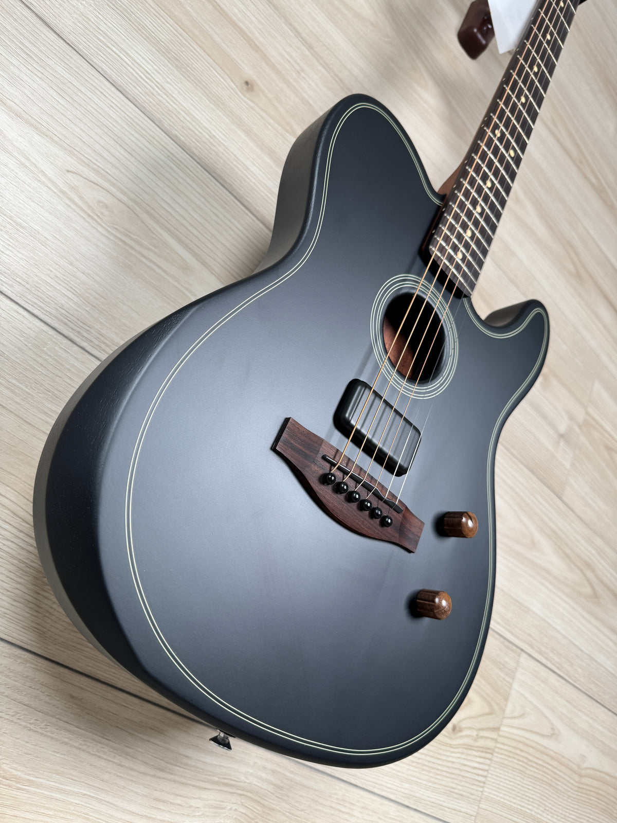 Fender Acoustasonic Standard Telecaster Acoustic Guitar, Black #5541