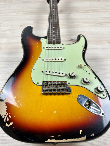 Fender Custom Shop Michael Landau Signature 1968 Stratocaster Bleached 3-Color Sunburst - R126146