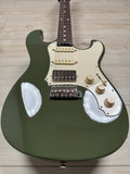 Veritas Custom Portlander Double Cut Olive Drab with Matching Headstock