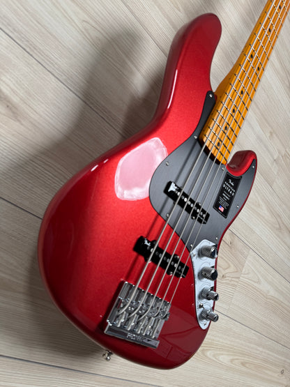 Fender American Ultra II Jazz Bass V 5 strings Bass, Sinister Red - #4640