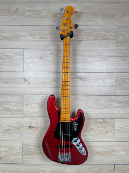Fender American Ultra II Jazz Bass V 5 strings Bass, Sinister Red - #4640