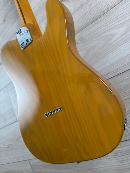 Fender American Professional II Telecaster Left-Hand Electric Guitar, Maple Fingerboard, Butterscotch Blonde