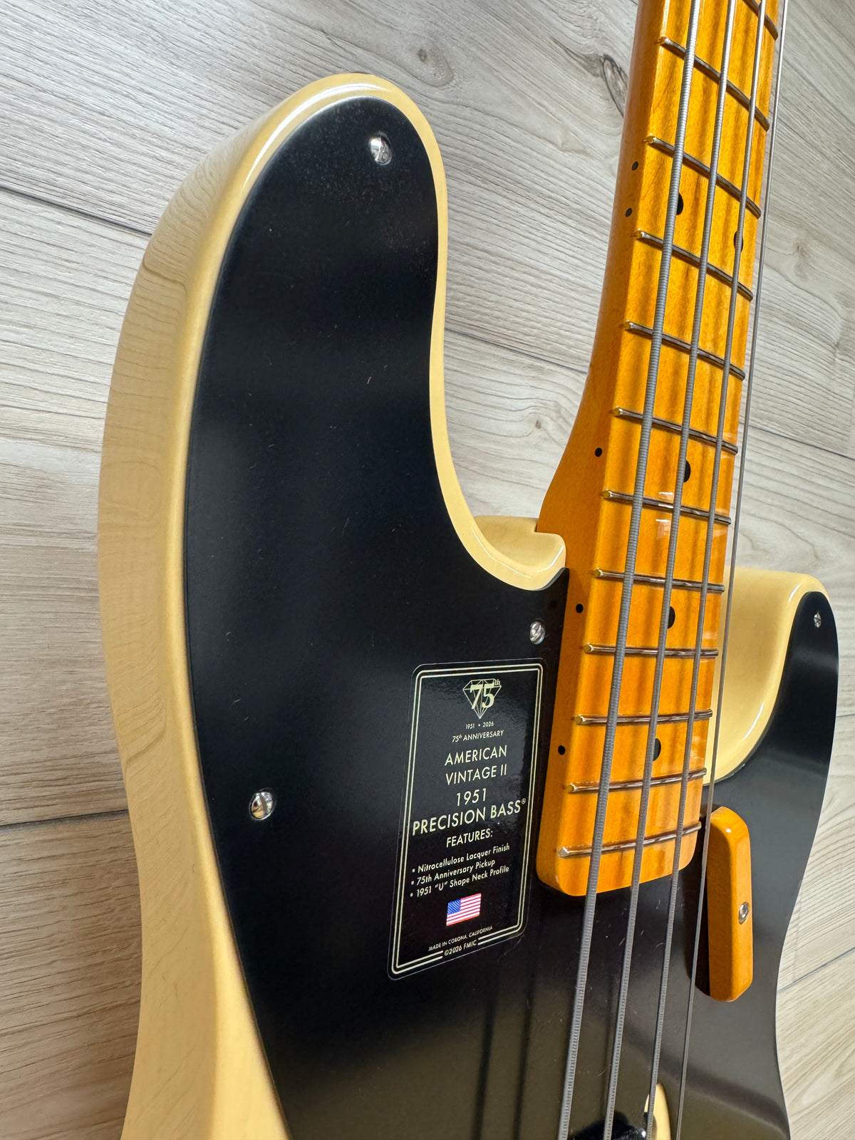 Fender 75th Anniversary American Vintage II 1951 Precision Bass, Butterscotch Blonde - CBN Music Warehouse
