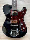 Veritas Custom Electric Guitar Portlander - Black with Tortoise Pickguard, Bigsby, Matching HS