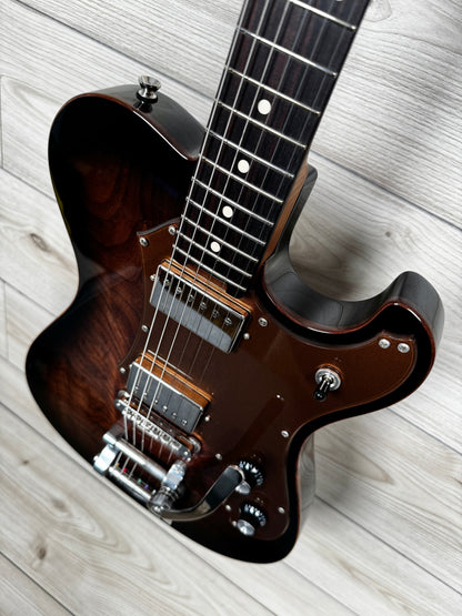 Veritas Custom Portlander Walnut Top, Acrylic Pickguard, Bigsby, Faux Binding