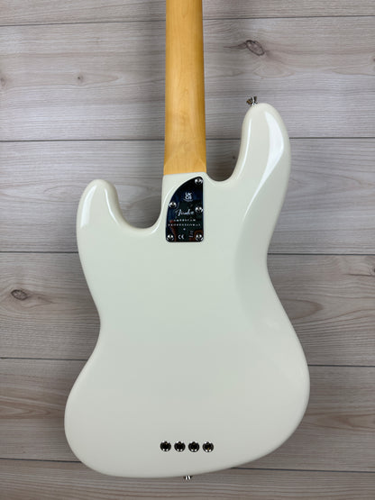 Fender American Professional II Jazz Bass Rosewood Fingerboard, Olympic White - CBN Music Warehouse