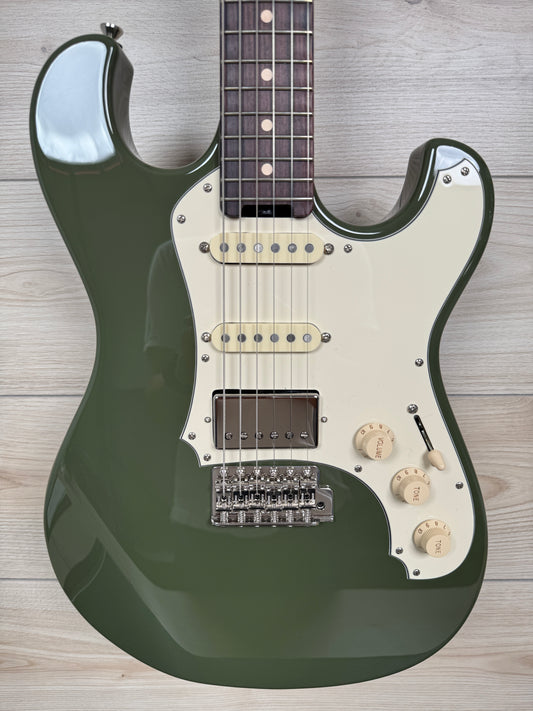 Veritas Custom Portlander Double Cut Olive Drab with Matching Headstock
