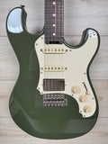 Veritas Custom Portlander Double Cut Olive Drab with Matching Headstock