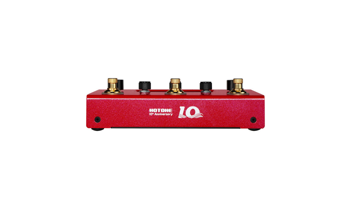 Hotone MP-300 10th Annyversary Guitar Multi Effects Processor Stomp Pedal - Red