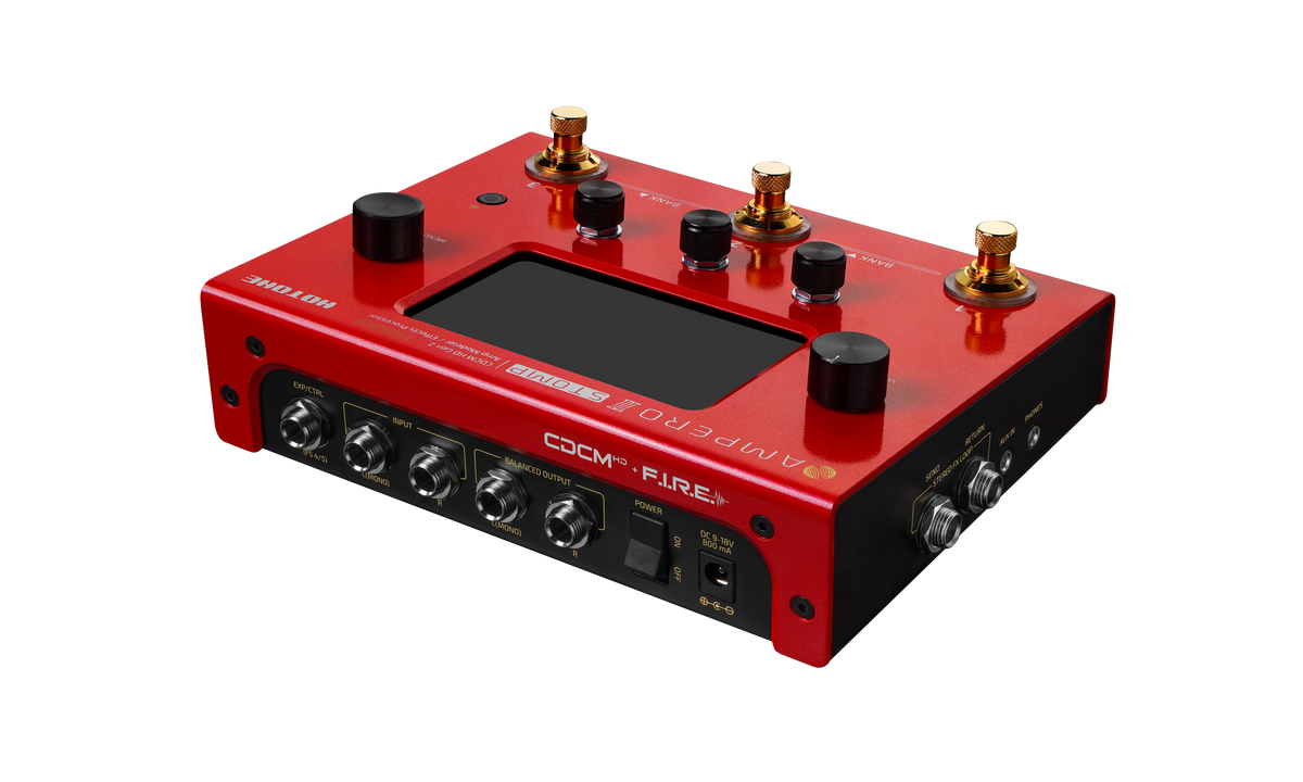 Hotone MP-300 10th Annyversary Guitar Multi Effects Processor Stomp Pedal - Red