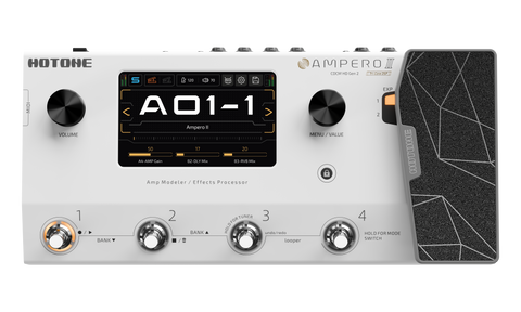 hotone ampero expression pedal NEW! Hotone Ampero II Multi-Effects Pedal Dual Effect Chains with Expr – CBN Music Warehouse