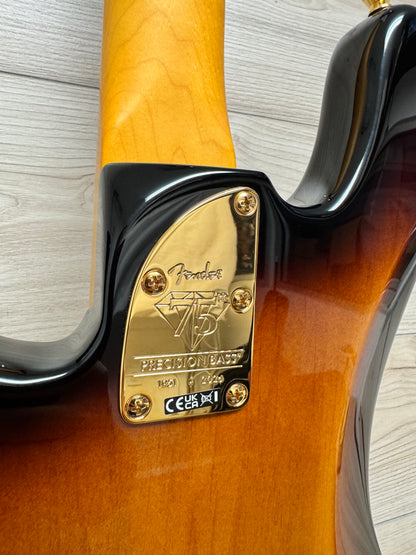 Fender 75th Anniversary American Professional PJ Bass, 2-Color Sunburst - CBN Music Warehouse