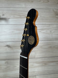 Veritas Custom Portlander OGS Black, Matching Headstock, Gold Hardware, Bigsby