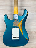 Fender Custom Shop 1961 Stratocaster Heavy Relic Aged Ocean Turquoise over 3-Color Sunburst