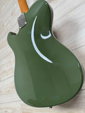Veritas Custom Portlander Olive Drab with Tortoise Pickguard, Matching Headstock, Bigsby, Binding