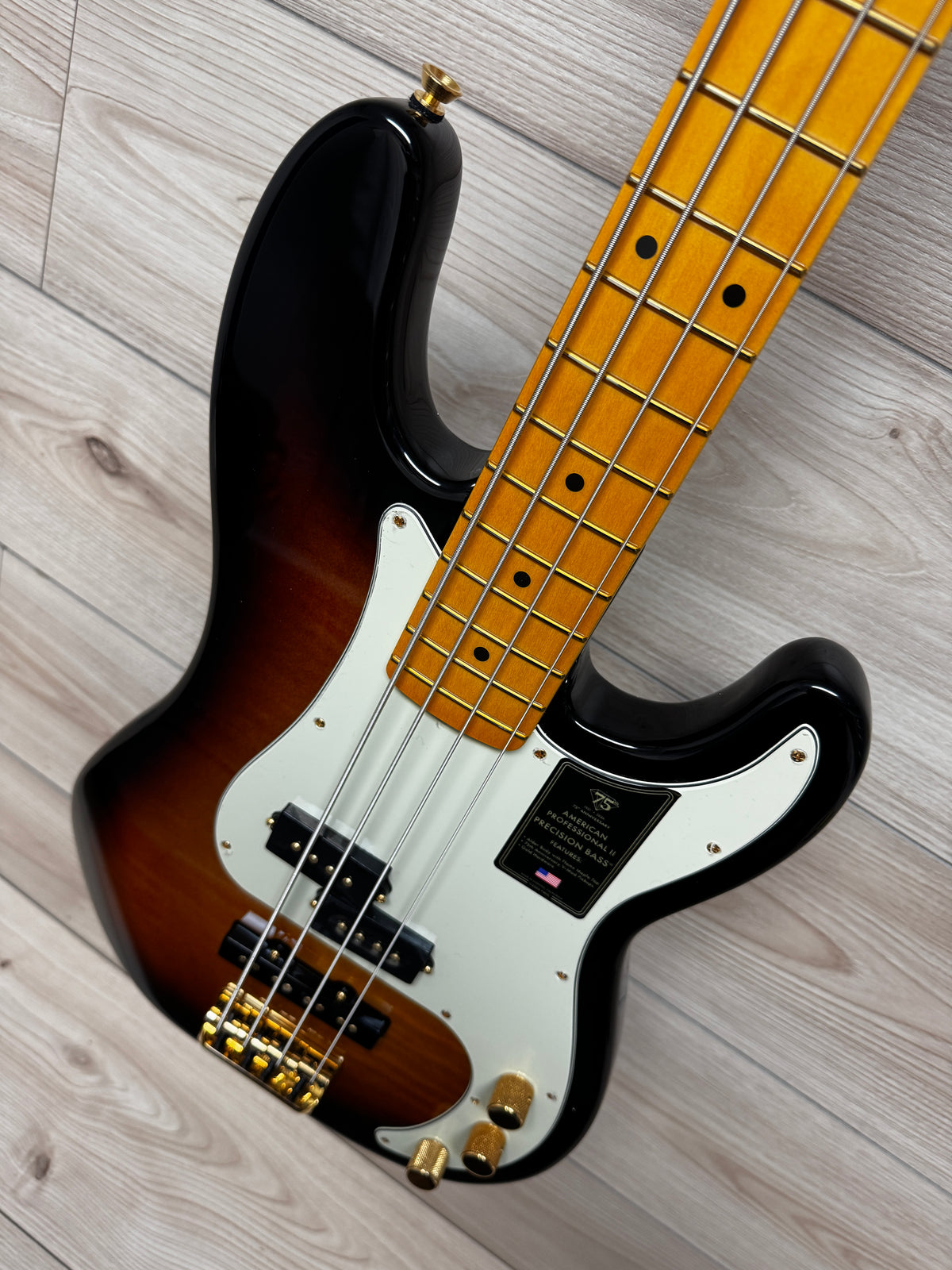 Fender 75th Anniversary American Professional PJ Bass, 2-Color Sunburst - CBN Music Warehouse
