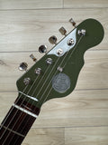 Veritas Custom Portlander Olive Drab with Tortoise Pickguard, Matching Headstock, Bigsby, Binding