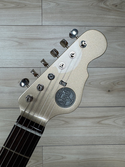 Veritas Custom Portlander Electric Guitar Shoreline Gold with Tortoise, Bigsby, Matching Headstock