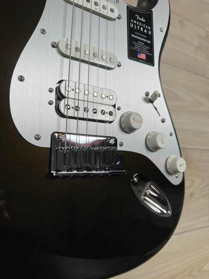 Fender American Ultra II Stratocaster HSS Electric Guitar, Texas Tea - #4967