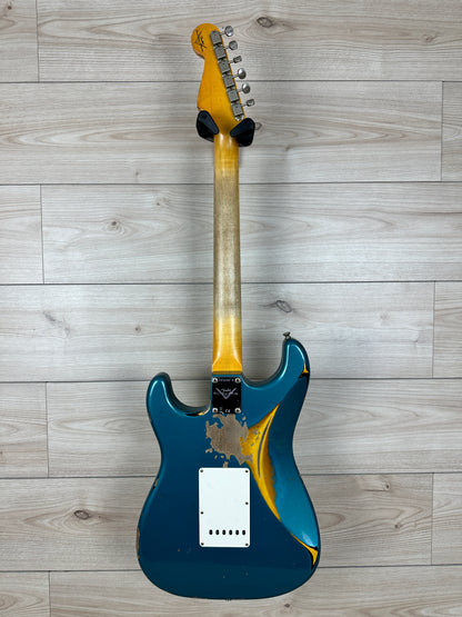 Fender Custom Shop 1961 Stratocaster Heavy Relic Aged Ocean Turquoise over 3-Color Sunburst