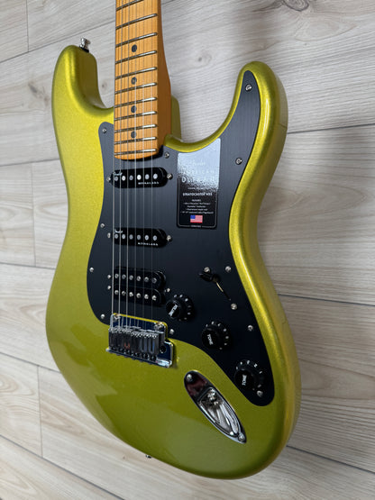 Fender American Ultra II Stratocaster HSS Electric Guitar, Solar Flare - #7056