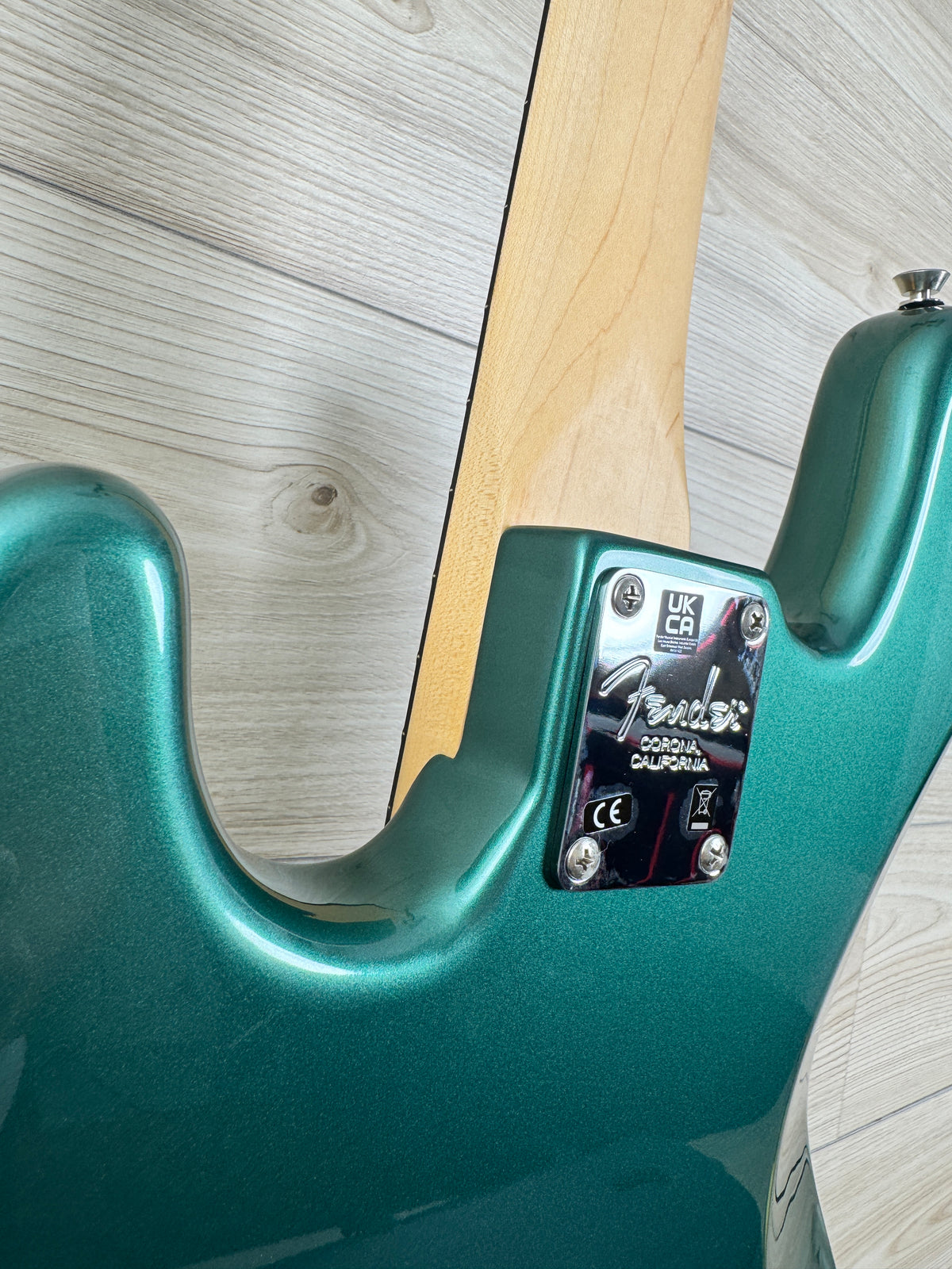 Fender Adam Clayton Jazz Bass Rosewood Fingerboard, Sherwood Green Metallic #0587