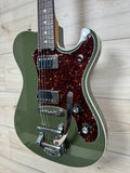 Veritas Custom Portlander Olive Drab with Tortoise Pickguard, Matching Headstock, Bigsby, Binding