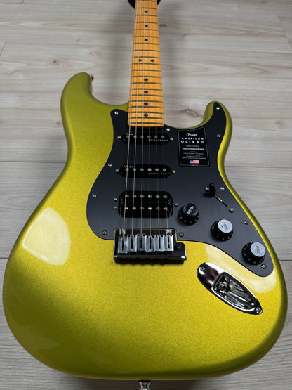 Fender American Ultra II Stratocaster HSS Electric Guitar, Solar Flare - #7056