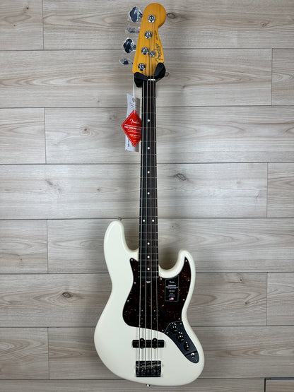 Fender American Professional II Jazz Bass Rosewood Fingerboard, Olympic White - CBN Music Warehouse