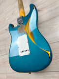 Fender Custom Shop 1961 Stratocaster Heavy Relic Aged Ocean Turquoise over 3-Color Sunburst