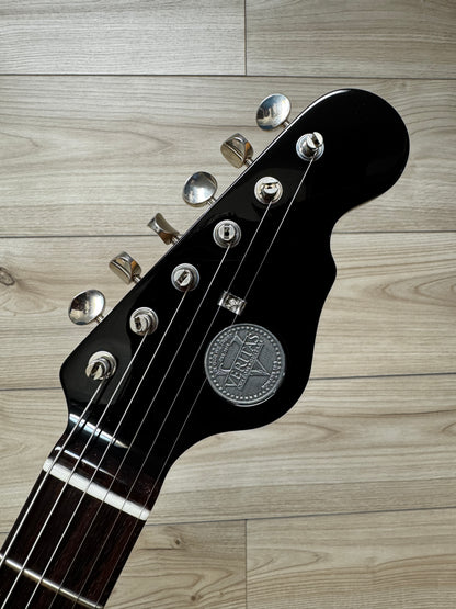 Veritas Custom Electric Guitar Portlander - Black with Tortoise Pickguard, Bigsby, Matching HS