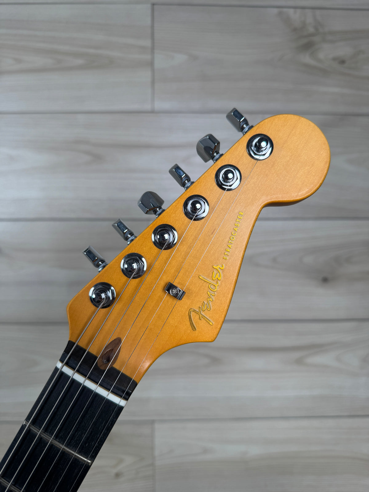 Fender American Ultra II Stratocaster HSS Electric Guitar, Texas Tea - #4967