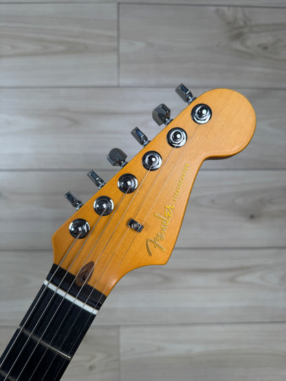 Fender American Ultra II Stratocaster HSS Electric Guitar, Texas Tea - #4967