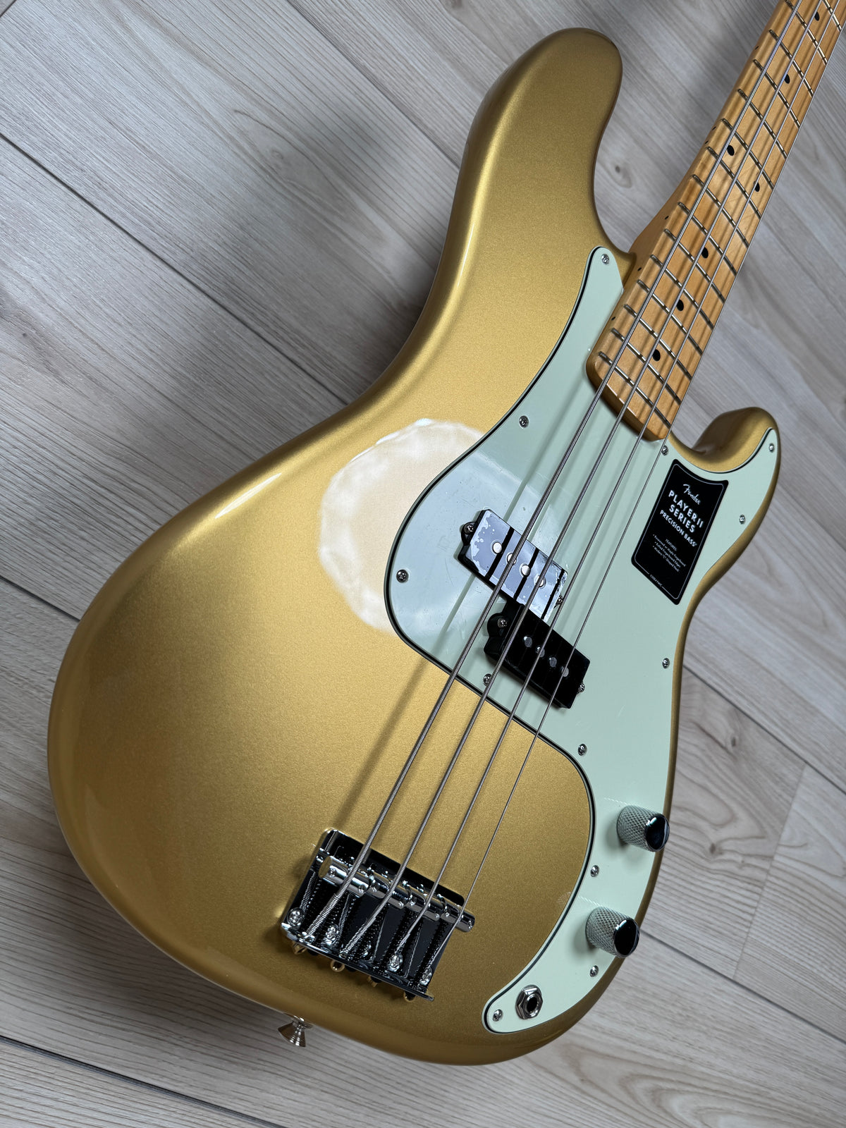 Fender 75th Anniversary Player II Precision Bass, Aztec Gold #1386