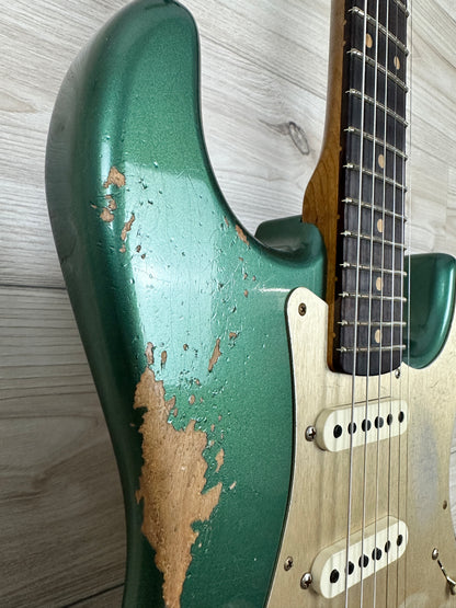 Fender Custom Shop Limited Edition Heavy Relic 59' Roasted Strat - Aged Sherwood Green Metallic