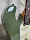 Veritas Custom Portlander Double Cut Olive Drab with Matching Headstock