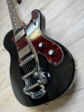 Veritas Custom Electric Guitar Portlander - Black with Tortoise Pickguard, Bigsby, Matching HS