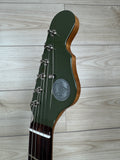 Veritas Custom Portlander Olive Drab with Tortoise Pickguard, Matching Headstock, Bigsby, Binding