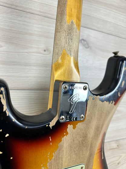 Fender Custom Shop Michael Landau Signature 1968 Stratocaster Bleached 3-Color Sunburst - R126146