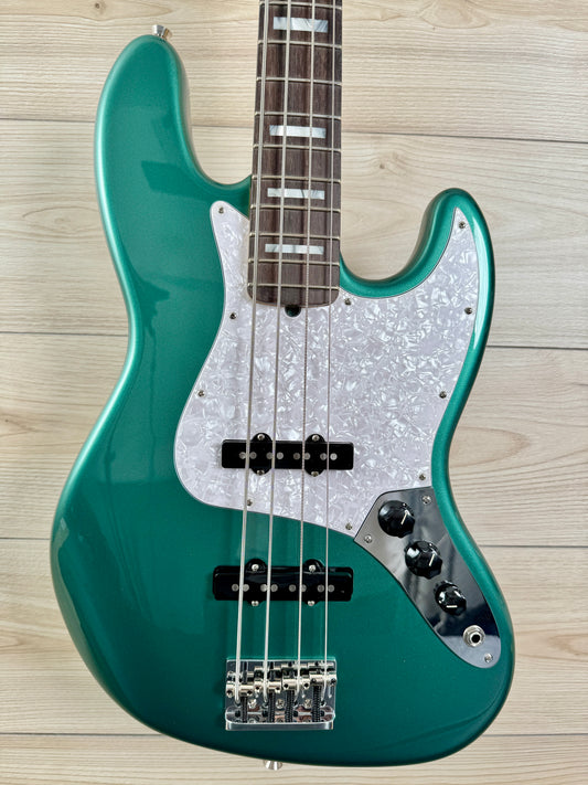 Fender Adam Clayton Jazz Bass Rosewood Fingerboard, Sherwood Green Metallic #0587