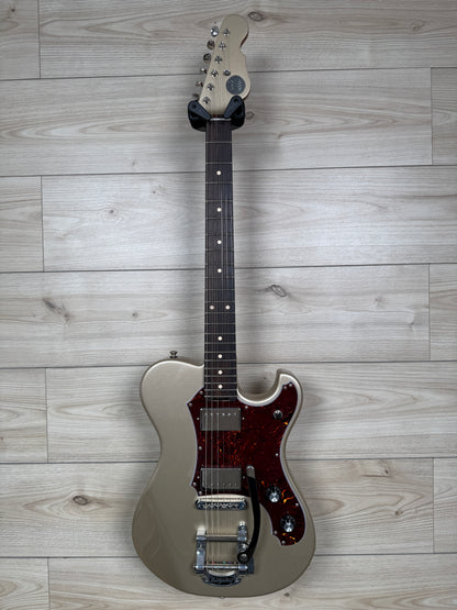 Veritas Custom Portlander Electric Guitar Shoreline Gold with Tortoise, Bigsby, Matching Headstock