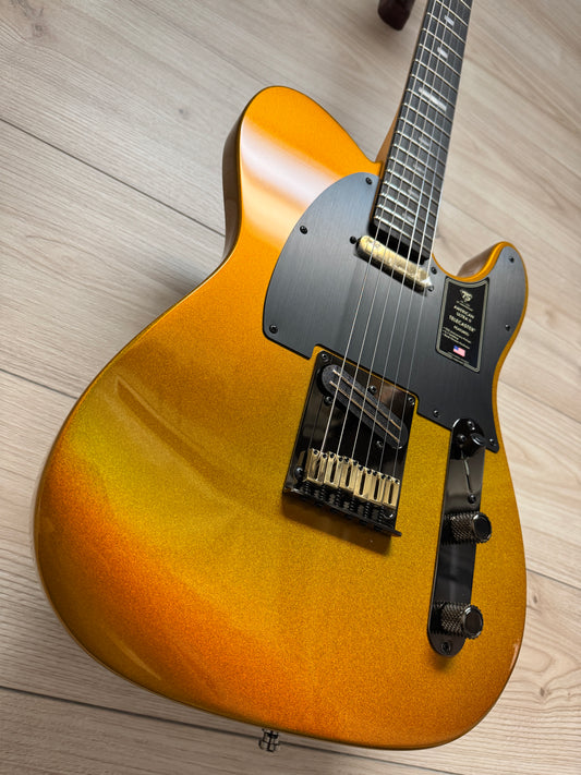 Fender 75th Anniversary American Ultra II Telecaster Electric Guitar, Liquid Gold - CBN Music Warehouse