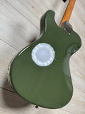 Veritas Custom Portlander Olive Drab with Tortoise Pickguard, Matching Headstock, Bigsby, Binding