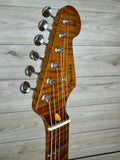Fender Custom Shop 2023 Limited Edition Roasted '50s Strat® DLX Closet Classic, 1-Piece 4A Roasted Flame Maple, Wide-Fade Aged Chocolate 2-Color Sunburst