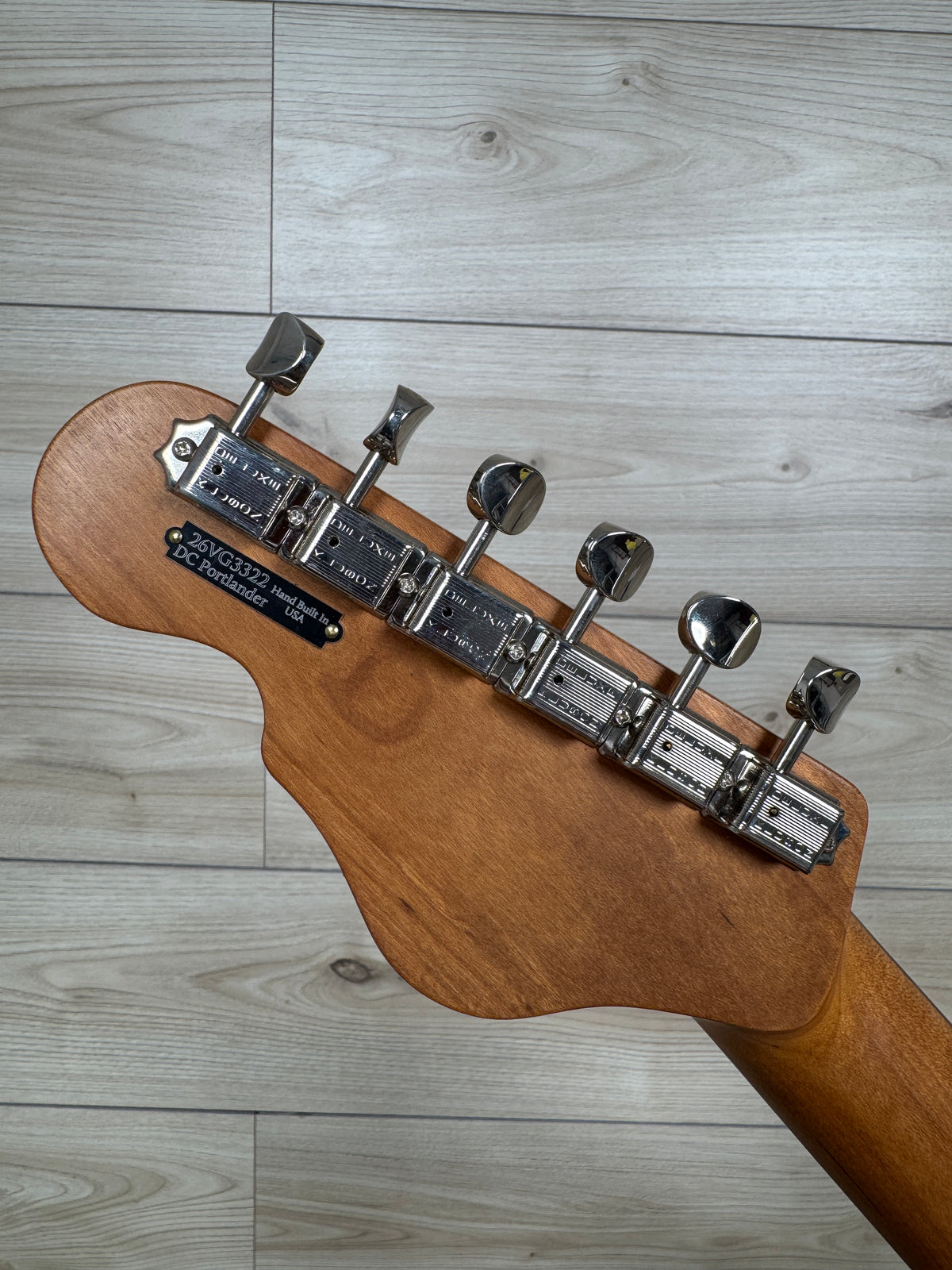 Veritas Custom Portlander Double Cut White with Tortoise Pickguard