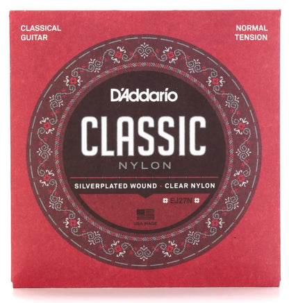 D'Addario EJ27N Nylon Core Classical Guitar Strings - Normal Tension