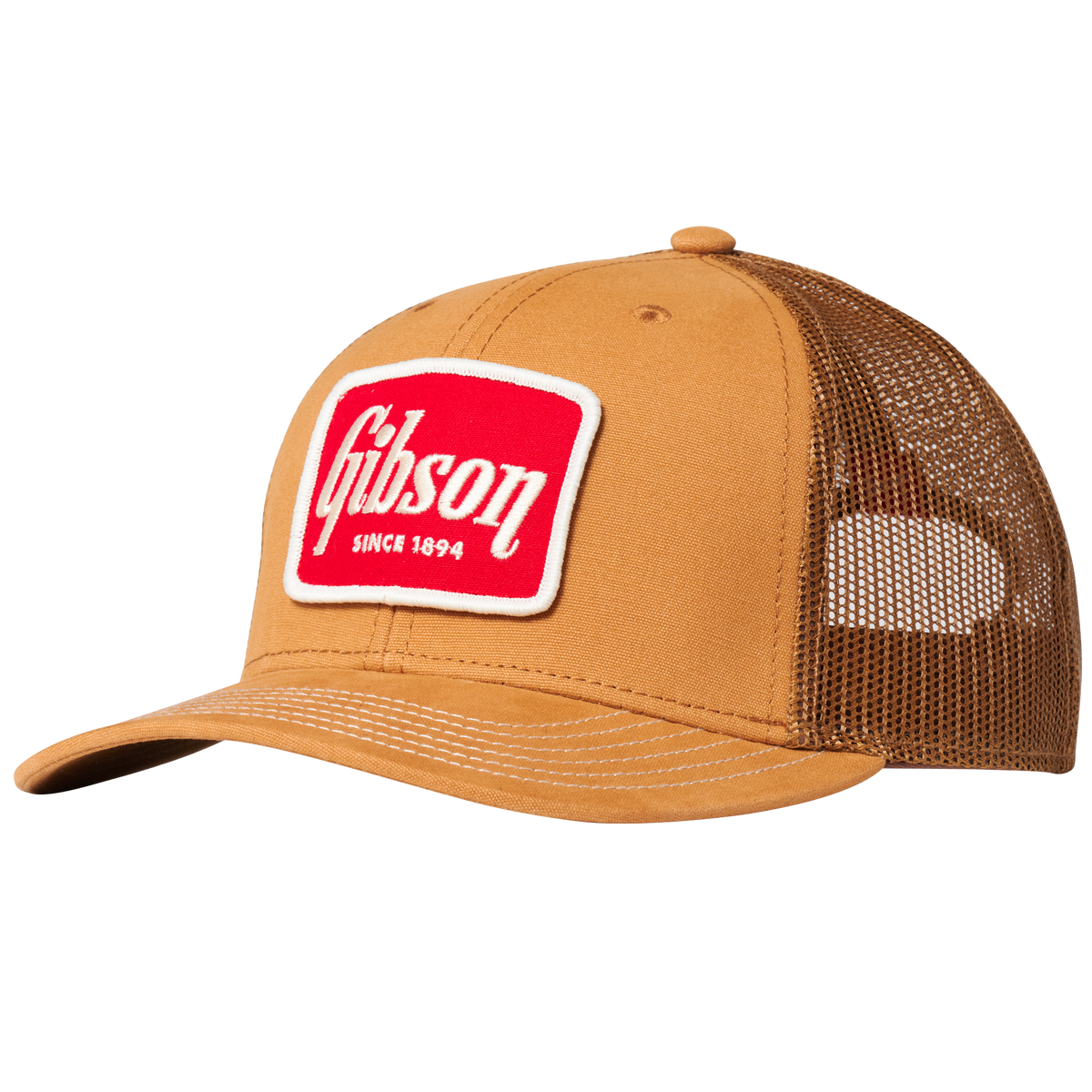 Gibson Canvas Trucker Hat Brown