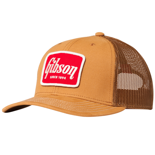 Gibson Canvas Trucker Hat Brown